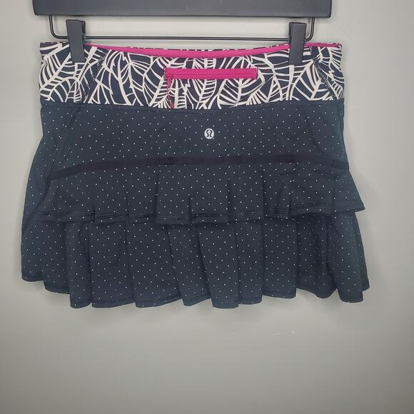 lululemon Run: Pace Setter Skirt Polka Dot Tennis Skort Sweet Spot Womens Size 6 - Picture 11 of 16